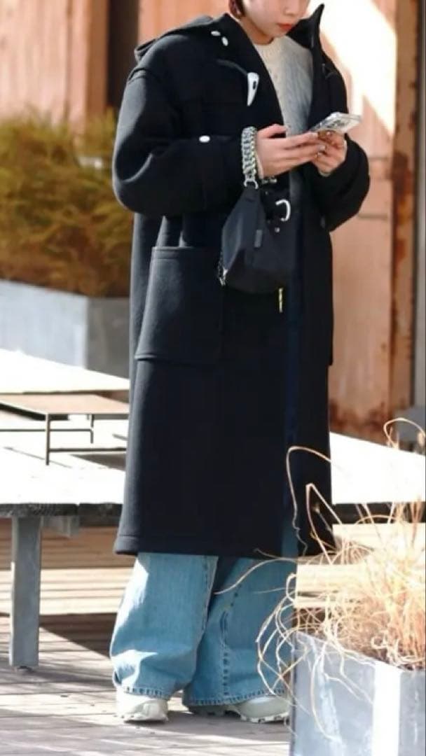 HYKE ダッフルコート