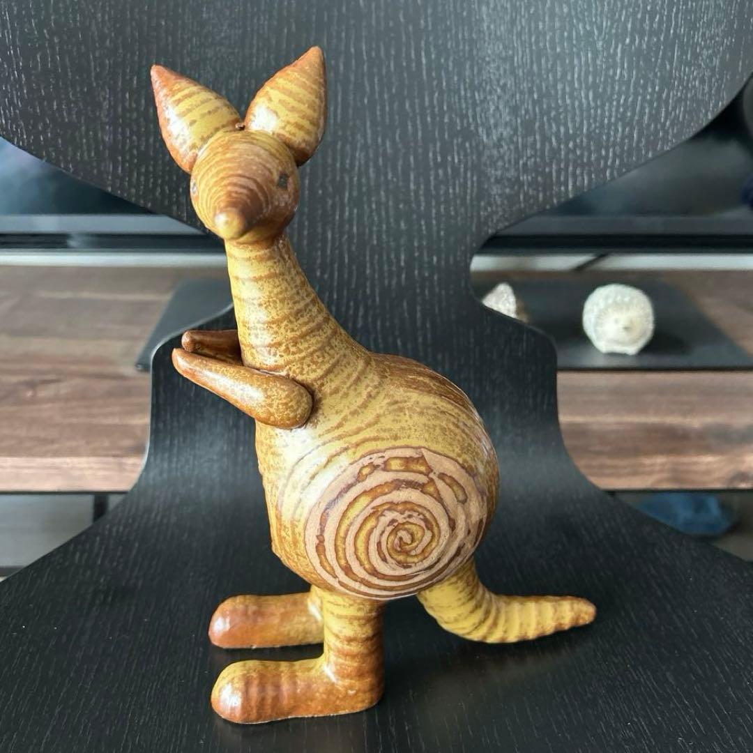 リサラーソン カンガルー グスタフスベリ 親カンガルーのみ　希少　ヴィンテージ