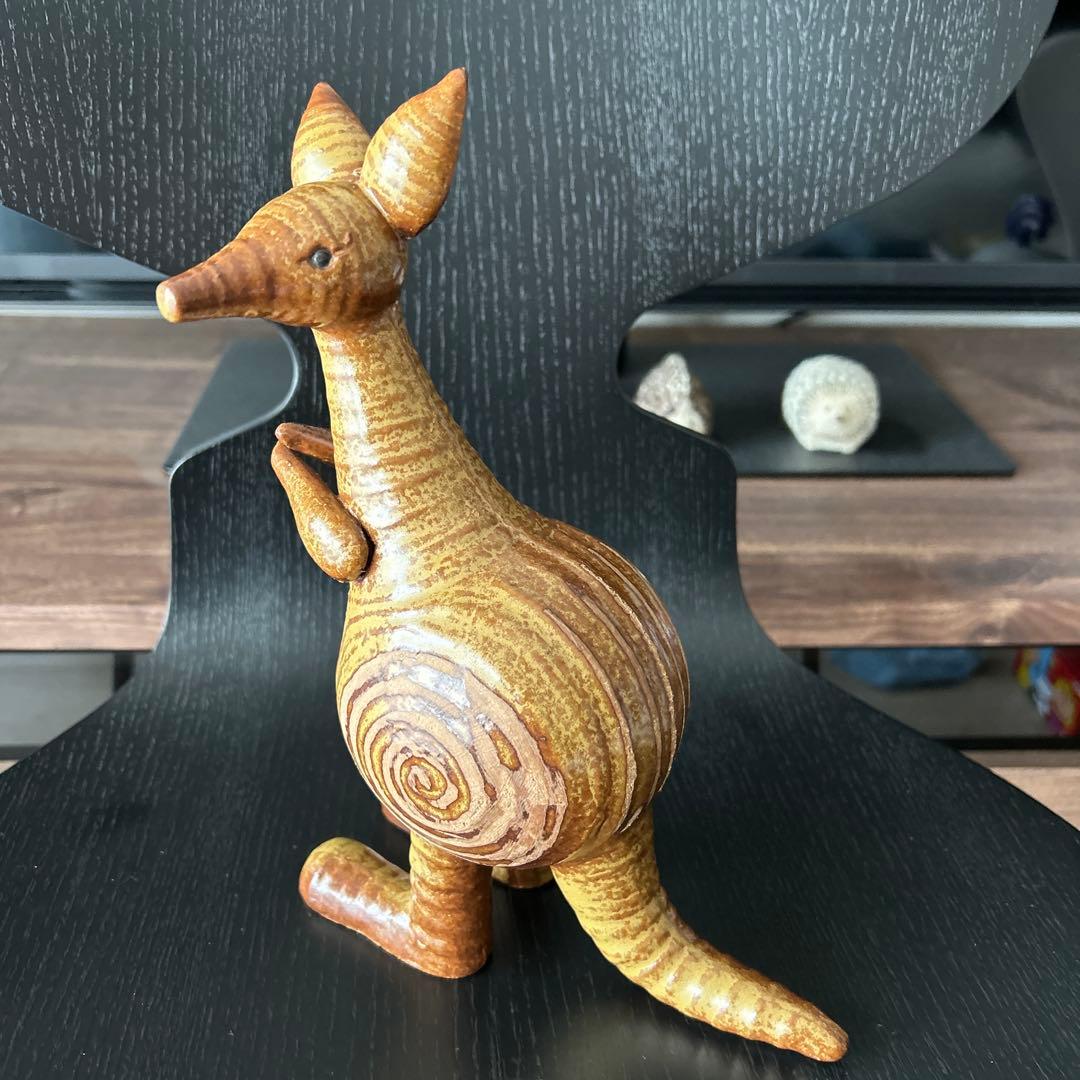 リサラーソン カンガルー グスタフスベリ 親カンガルーのみ　希少　ヴィンテージ