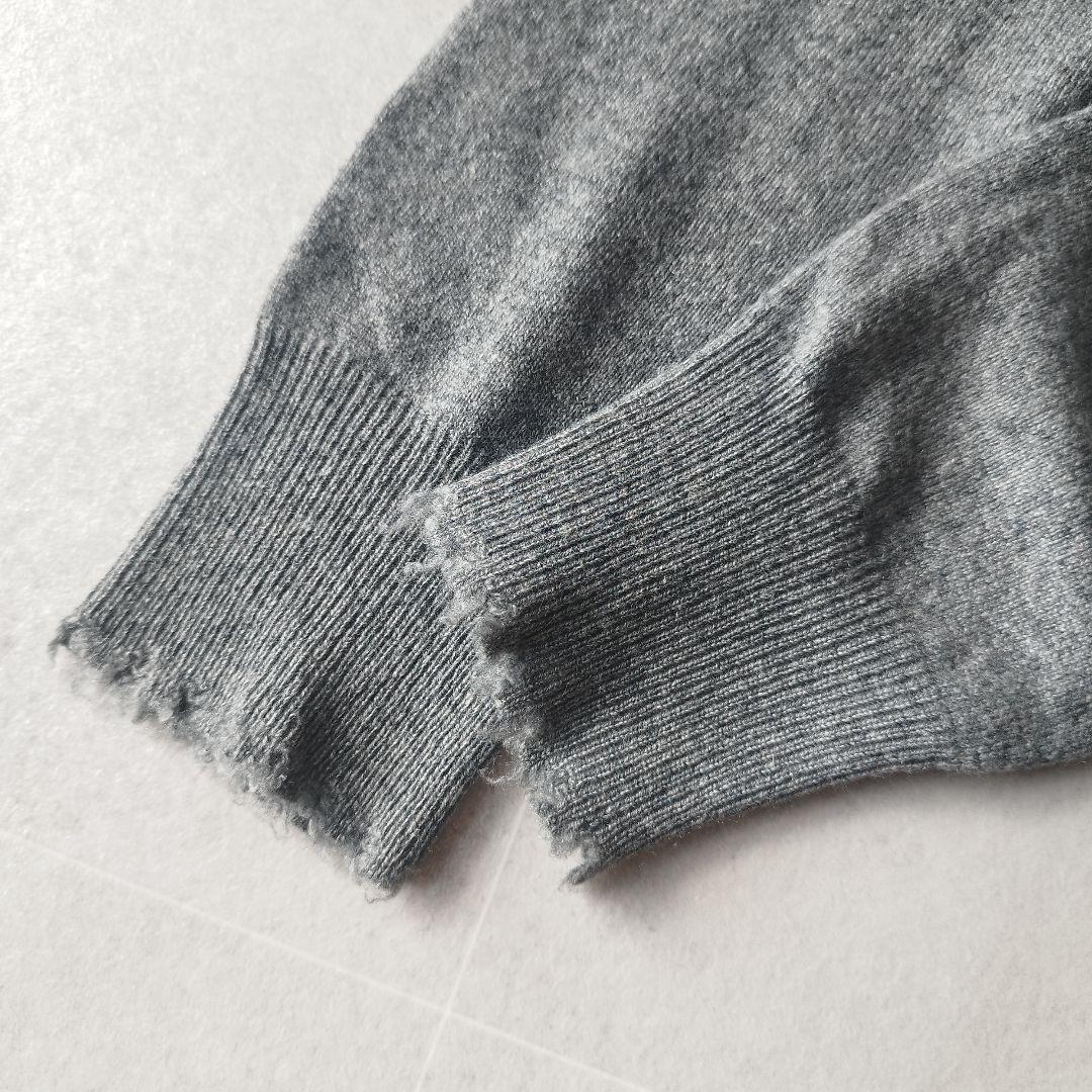 高級！定価5.8万✨️ Drawer カシミヤ100％Ｖネックフリンジニット