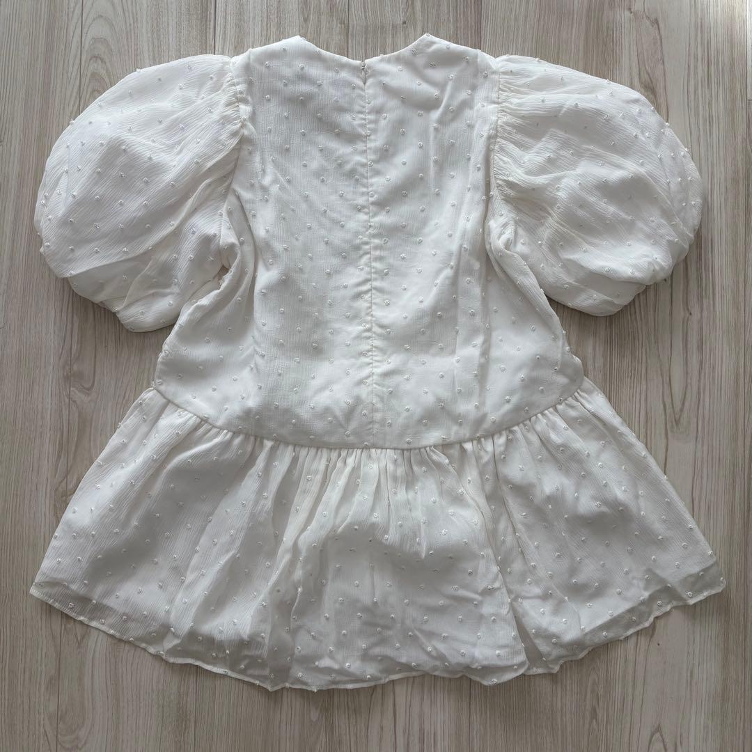 【極美品】ツルバイマリコオイカワ 25SS eleonore ブラウス ホワイト