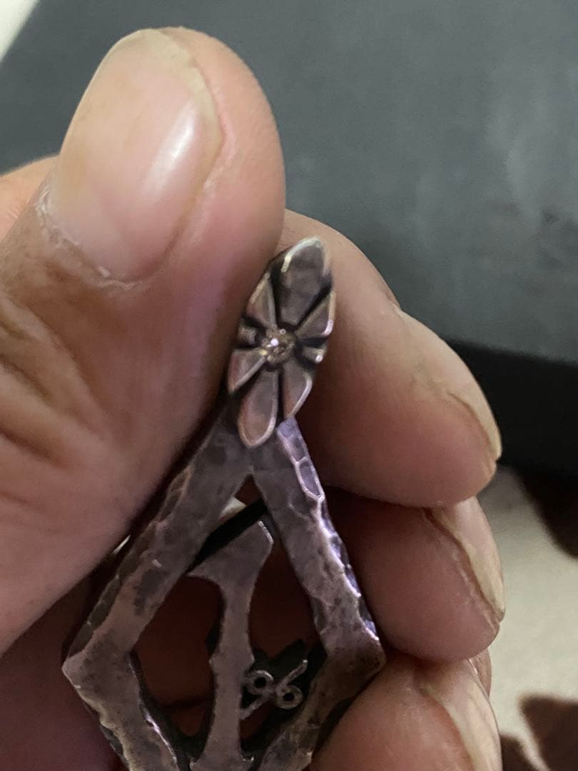 スカルフライト ペンダントトップ 1% バチカンダイヤ入