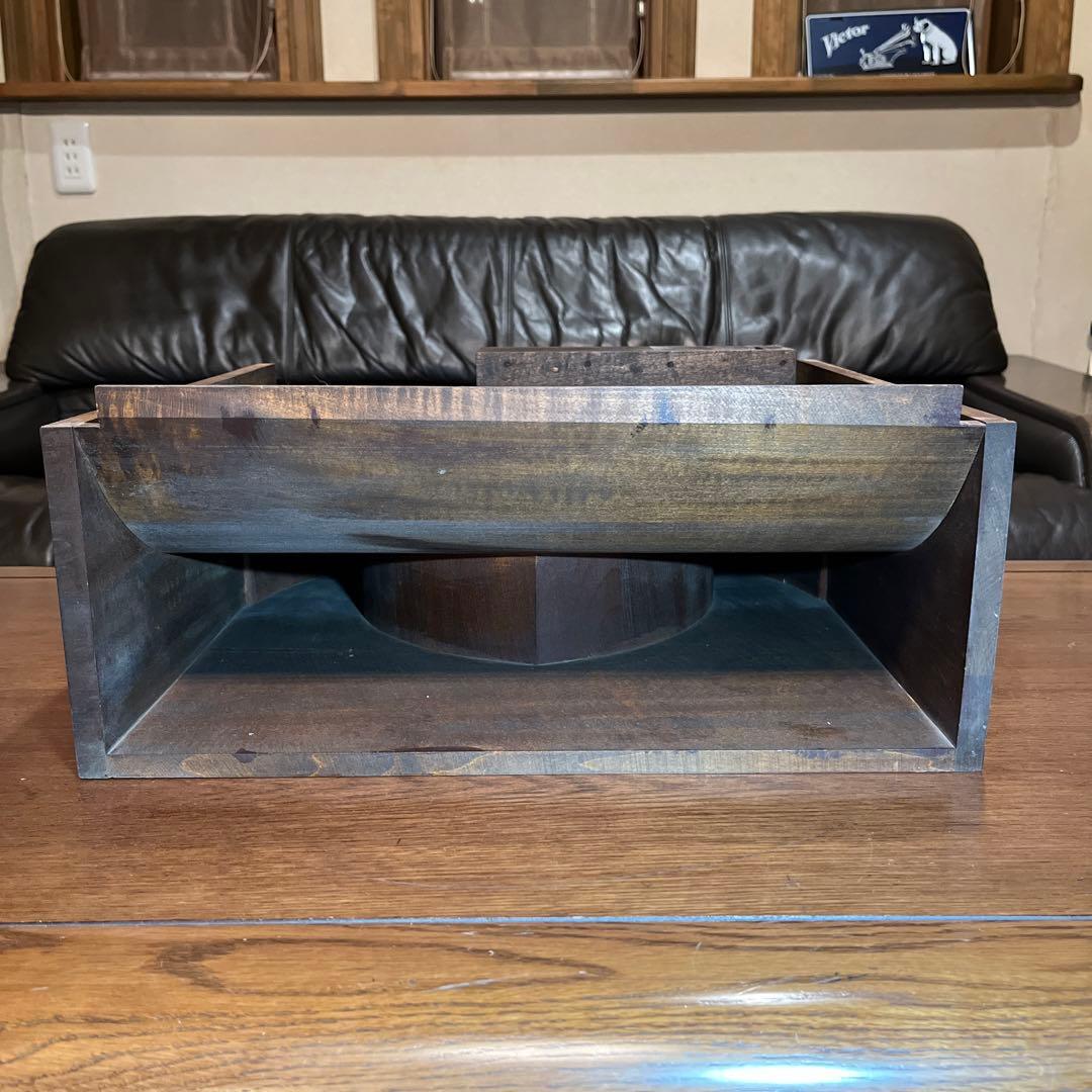 名品!! ホーン単体 Victor 1-90 蓄音機 ビクトローラ 木製ホーン