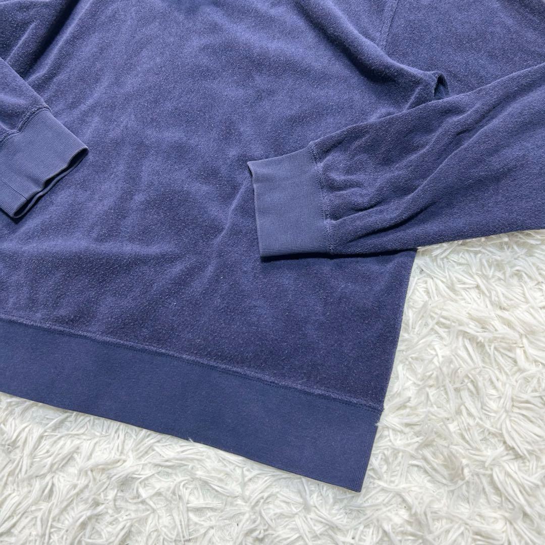 90s ポロバイラルフローレン ジップアップパーカー ネイビー メンズS相当