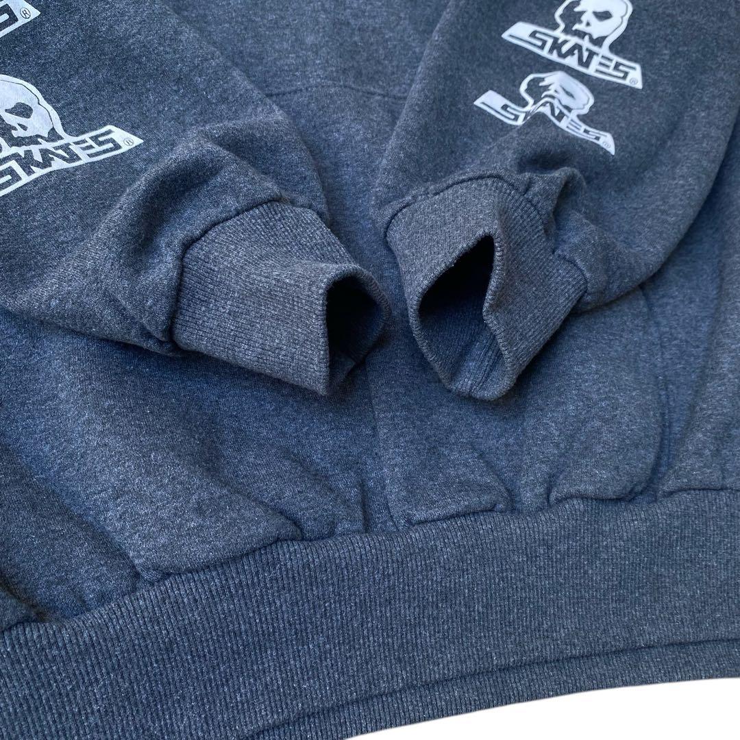 希少XL！SKULL SKATES スカルスケーツ パーカー ビッグロゴ グレー
