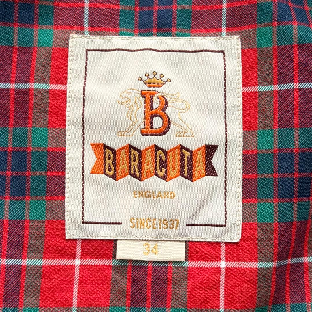 美品✨バラクータ G-9 ハリントンジャケット チェック グレー系 英国製 34