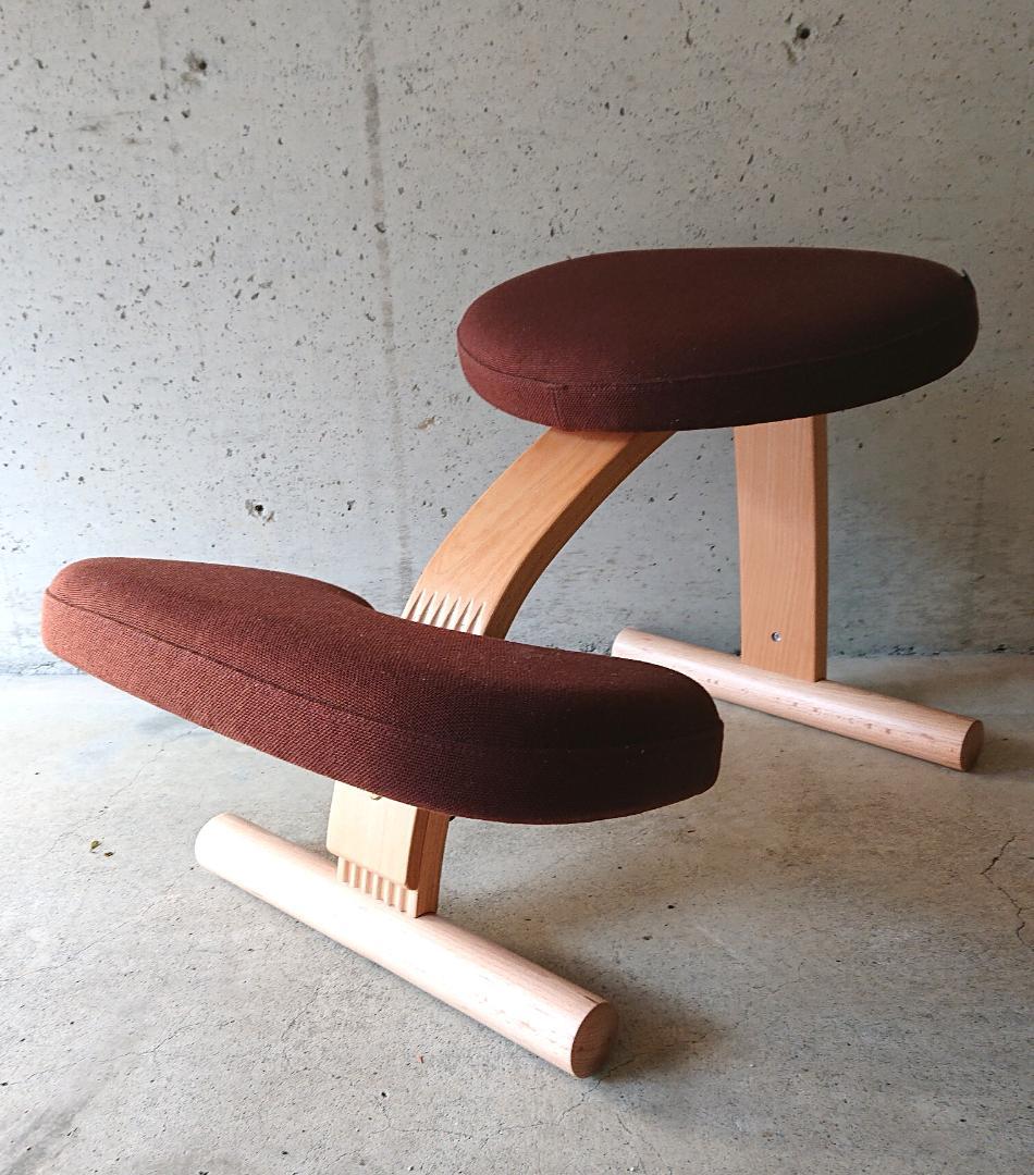 【美品】サカモトハウス バランスチェアイージー　ブラウン(ショートフレーム)②