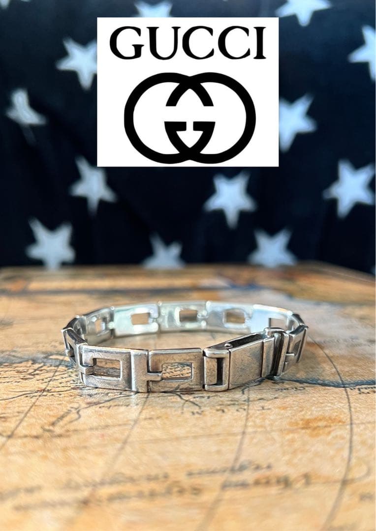正規品グッチ925 GUCCIリンクブレスレット