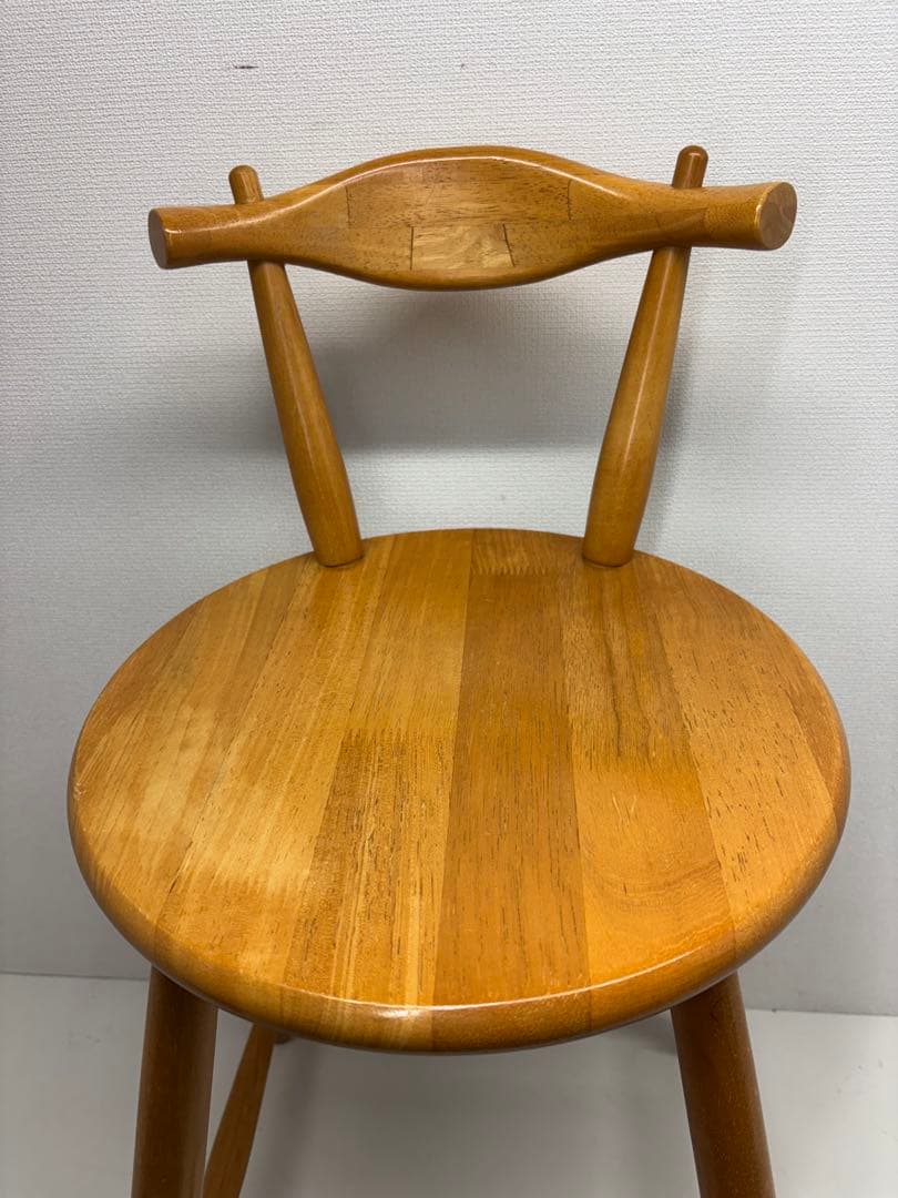 アンティーク ハイチェア カウンター 椅子 木製 レトロ