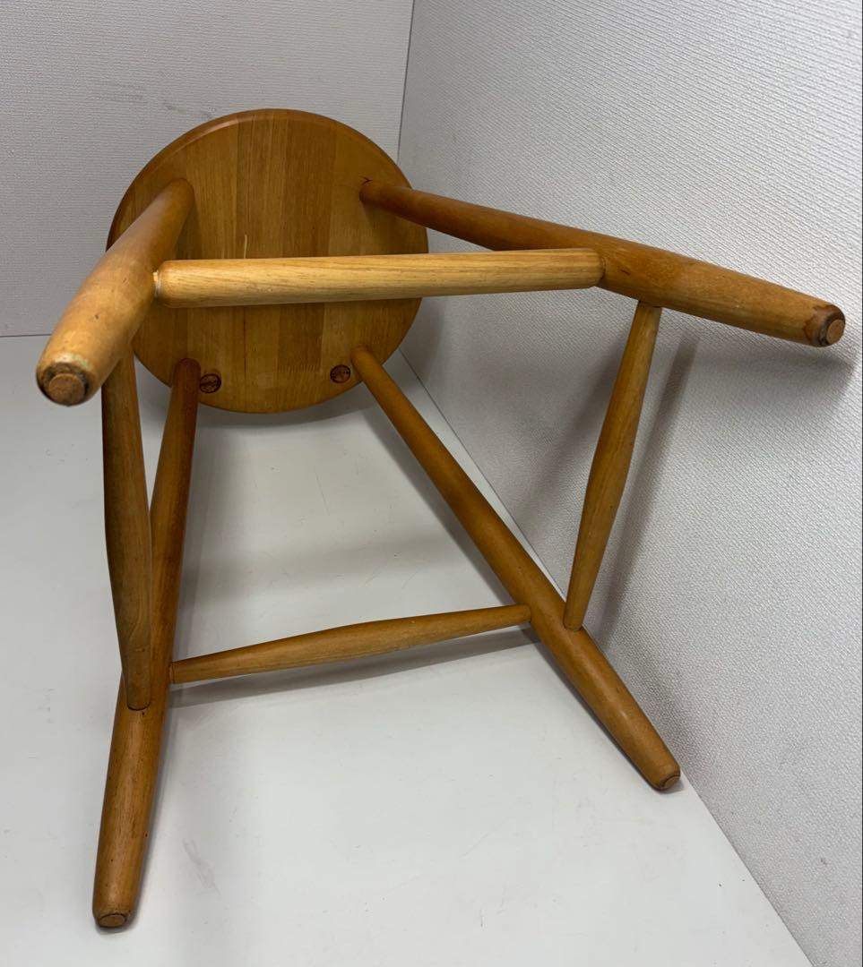 アンティーク ハイチェア カウンター 椅子 木製 レトロ