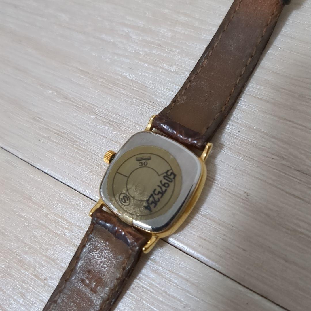 【動作未確認】OMEGA デ・ヴィル クォーツ スクエア レディース腕時計