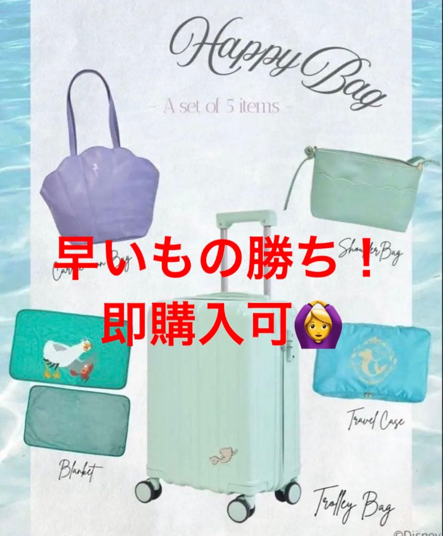 しまむら　ちはる　Happy Bag アリエル　キャリーケース　5点セット