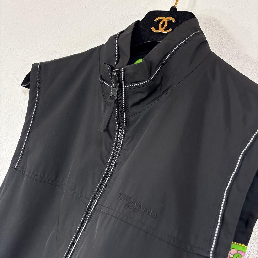 83美品　LEONARDレオナール リバーシブル　ベスト