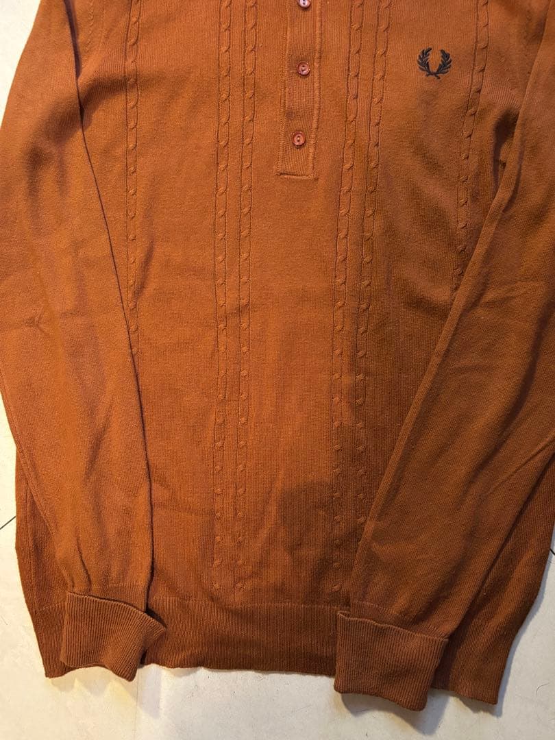 Fred Perry ニットポロ 長袖 モッズ イタリア製