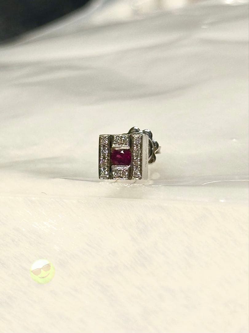 DAMIANI ダミアーニ ピアス ベルエポック ルビー ダイヤモンド 片耳