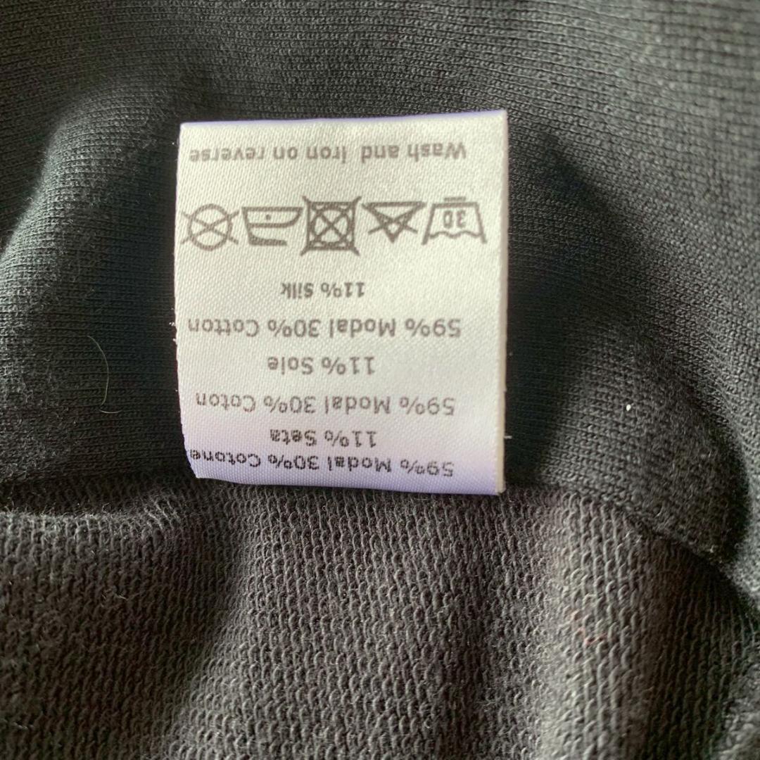 美品 Lサイズ ディオール オム Dior ジップ パーカー シルク ブラック