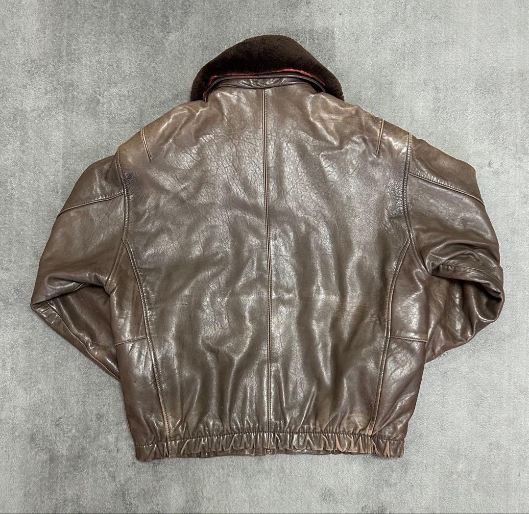 【本革】90s G-1 フライトジャケット レザージャケット 羊革