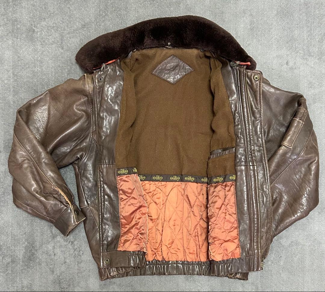 【本革】90s G-1 フライトジャケット レザージャケット 羊革