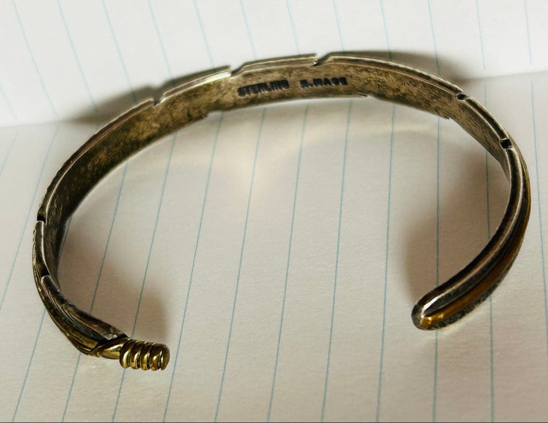 Harvey Mace ★ナバホ族★ ハーヴィーメイス ★バングル★フェザー