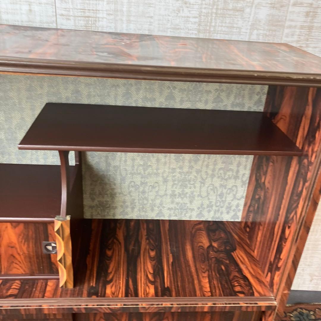 昭和レトロ ミッドセンチュリー 古家具 飾り棚 サイドボード ディスプレイラック