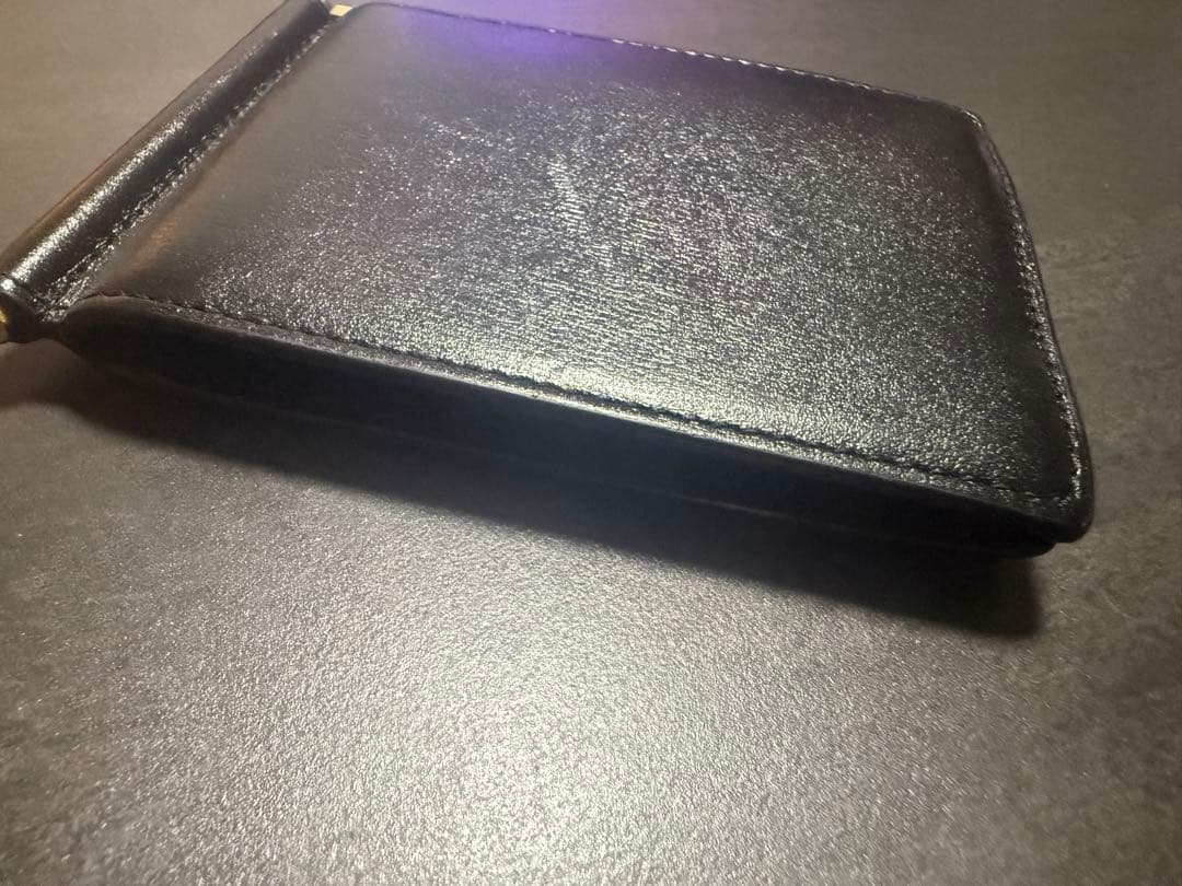 サンローラン タイニーカサンドラビルクリップウォレット BLACK