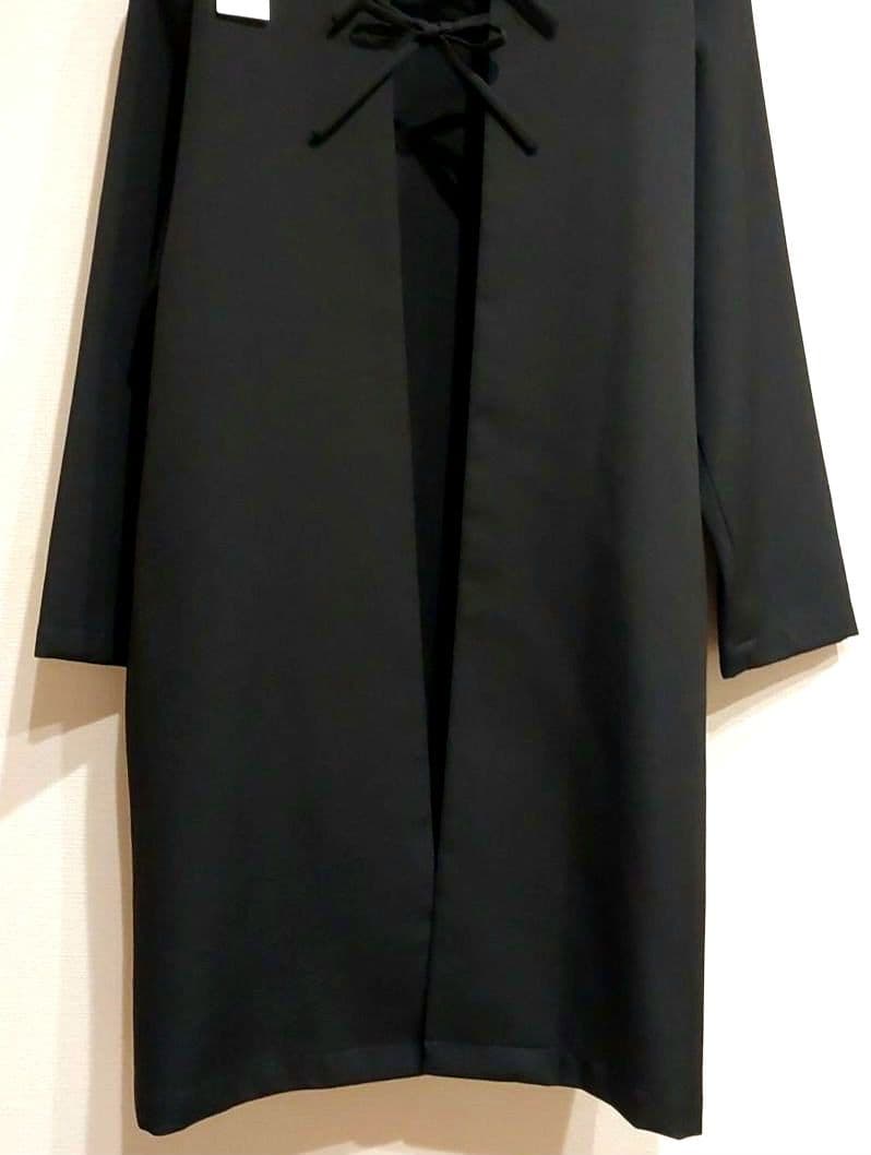 新品タグ付【aa.】 ダブルエードット 2wayコートワンピース 大橋歩 黒 S