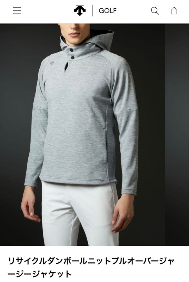 DESCENTE GOLF パーカー　ジャケット ゴルフウェア　プルオーバー