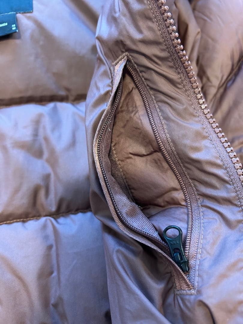 ノースフェイス☆パープル ブラウン ダウンジャケット　ロング丈