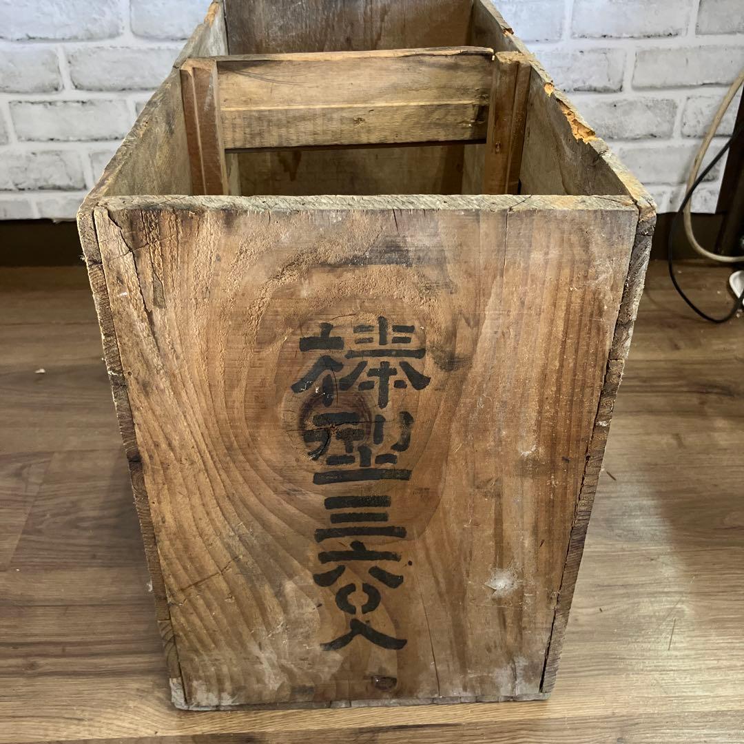 B-1 アンティーク 美人髪洗粉 木箱 昭和レトロ ヴィンテージ 運搬箱 什器