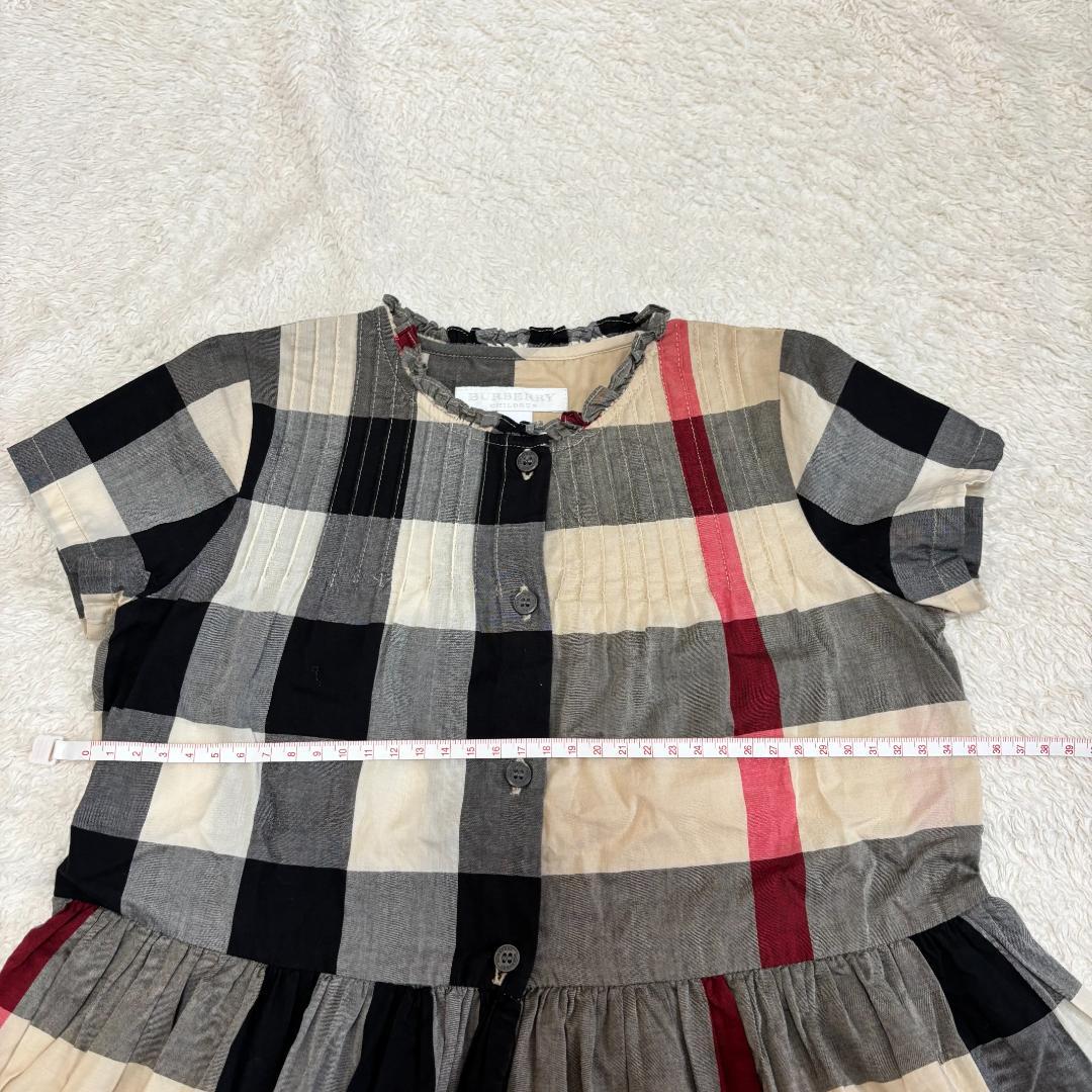 子供服　チェックワンピース　BURBERRY　半袖　6Y　116