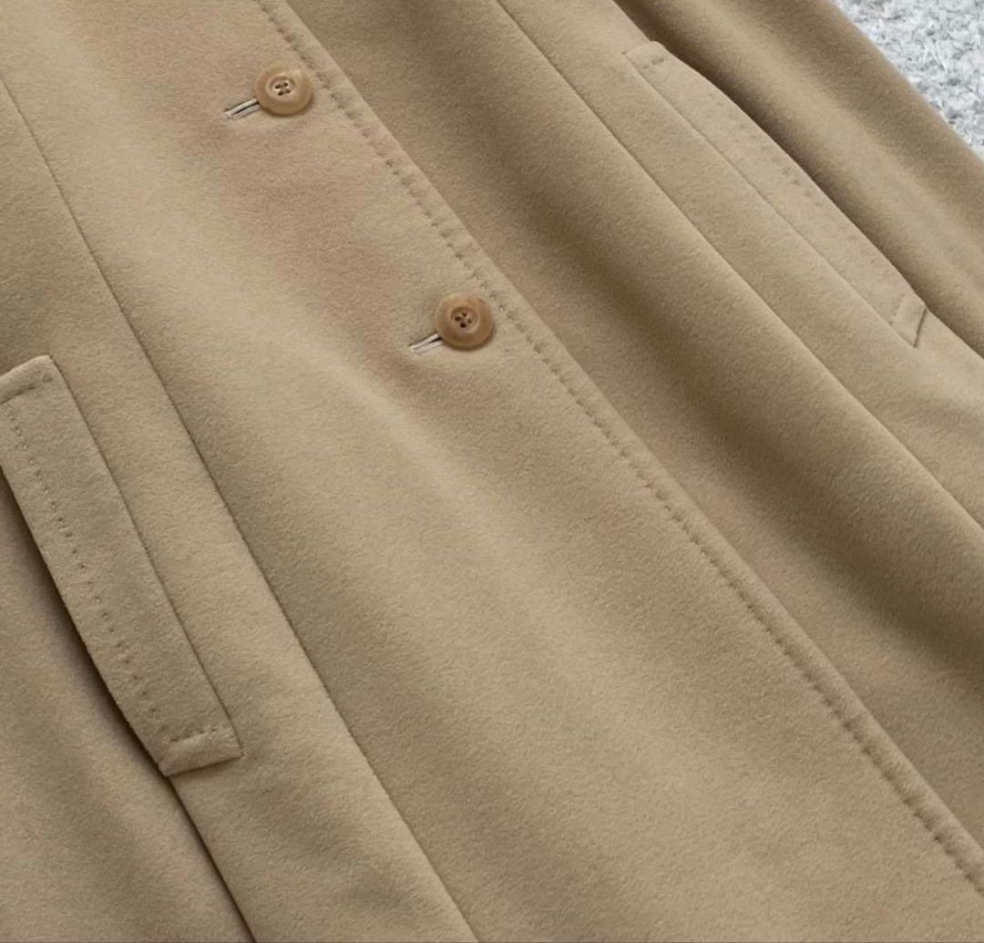 美品✨ Aquascutumアクアスキュータム ロングコート カシミヤ キャメル