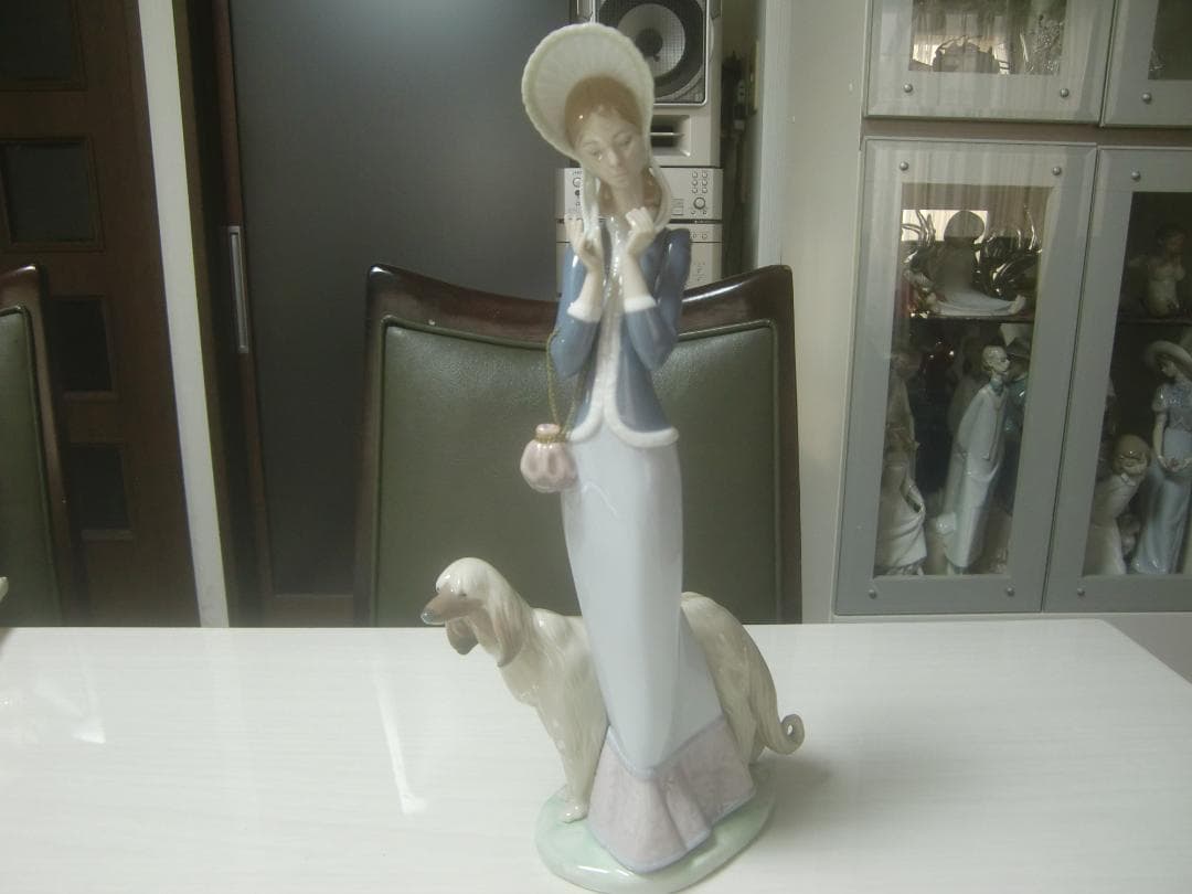LLADRO　リヤドロ　【犬とお散歩】２　レース美品　値下　リアドロ　Ｌ263