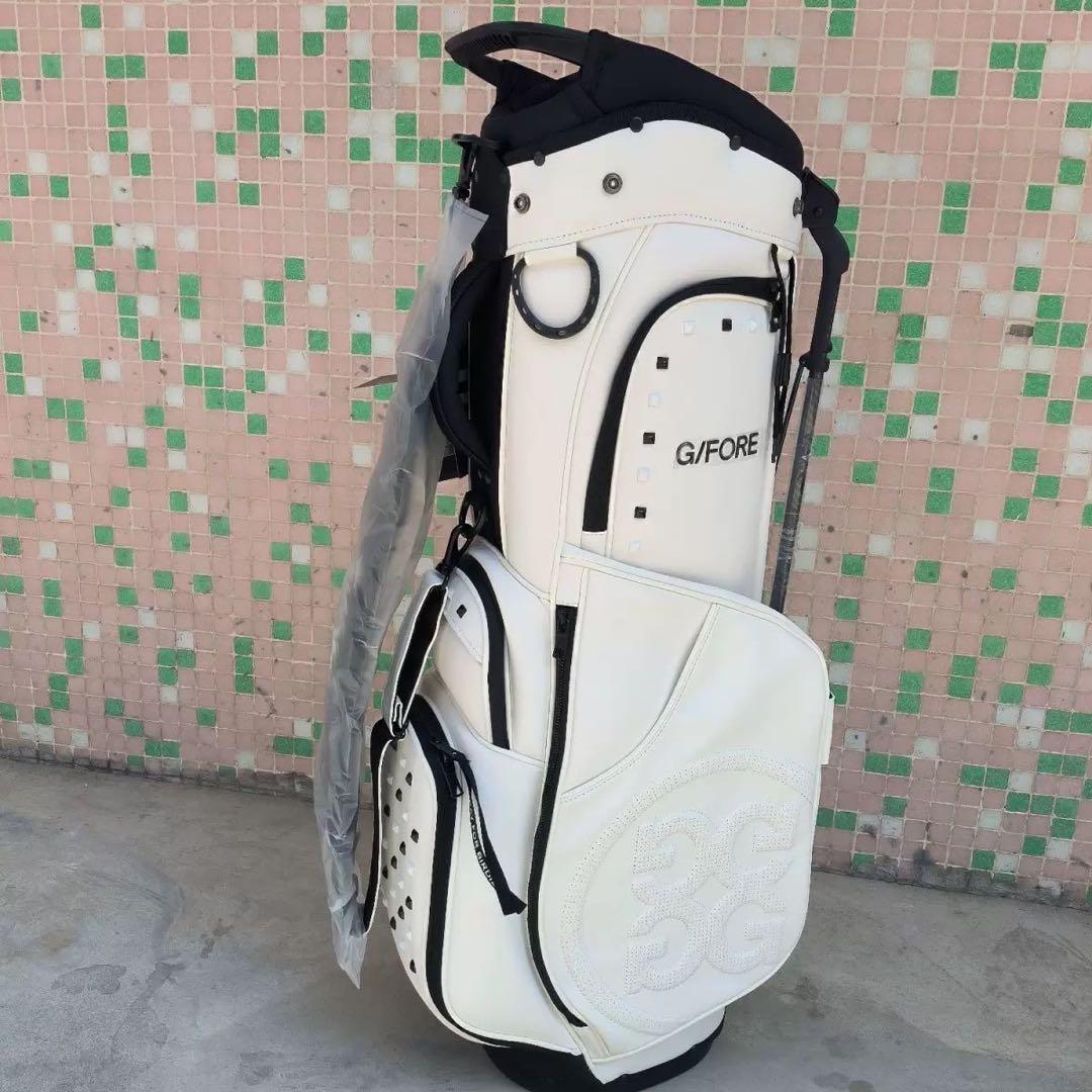 【新品】G/FORE ジーフォア キャディバッグ ホワイト スタッズ