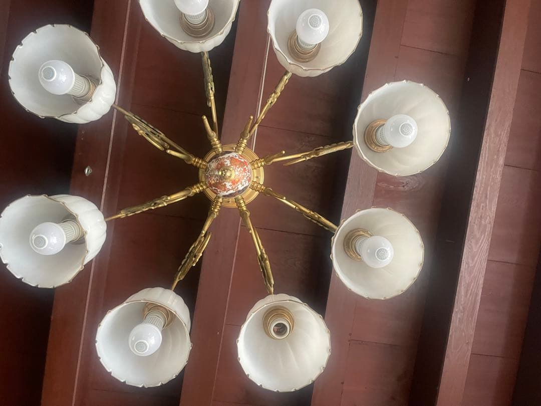 クラシックシャンデリア 8灯 ゴールド　シャンデリア　ライト アンティーク