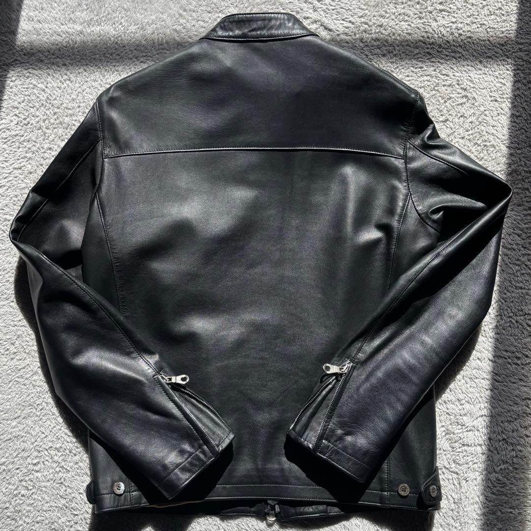 【美品】CINQUANTA メンズシングルライダース ブラック