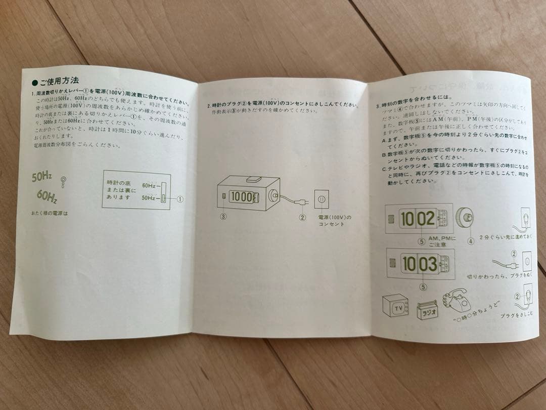 SEIKO  パタパタ時計　未使用品　昭和レトロ