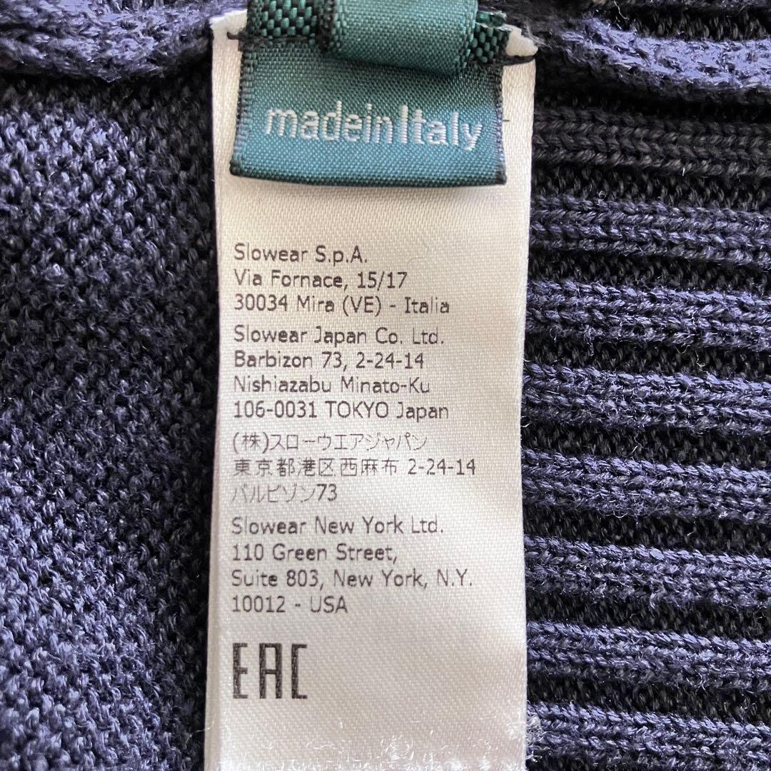 ZANONE CHIOTO コットン リネン スタンドカラー カーディガン50