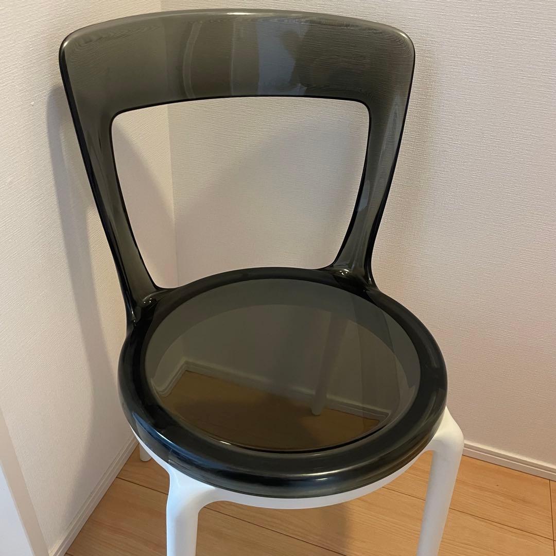 【2脚セット】ソフトライン　LUNA ルナ　スタッキングチェア　ダイニングチェア