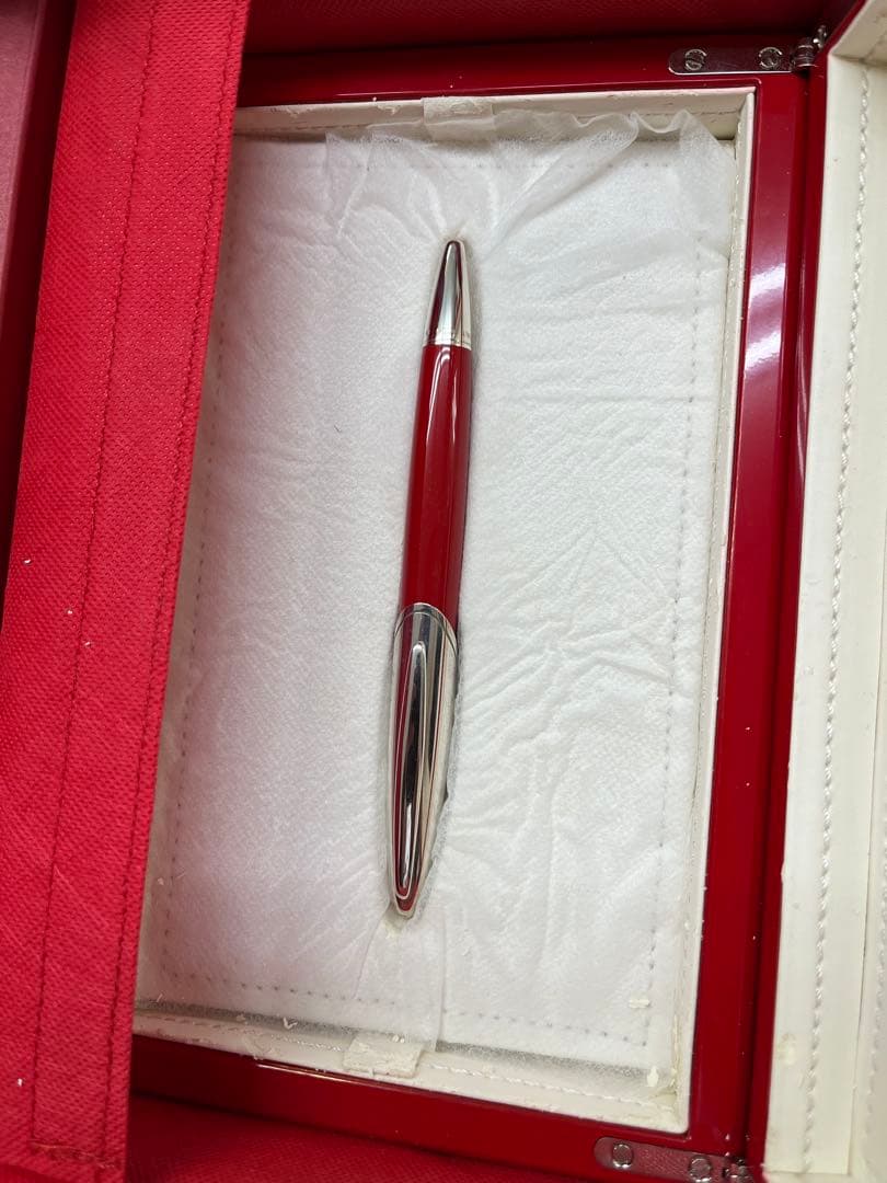 フェラーリ　赤いボールペン 専用ケース付き　シルバー 925