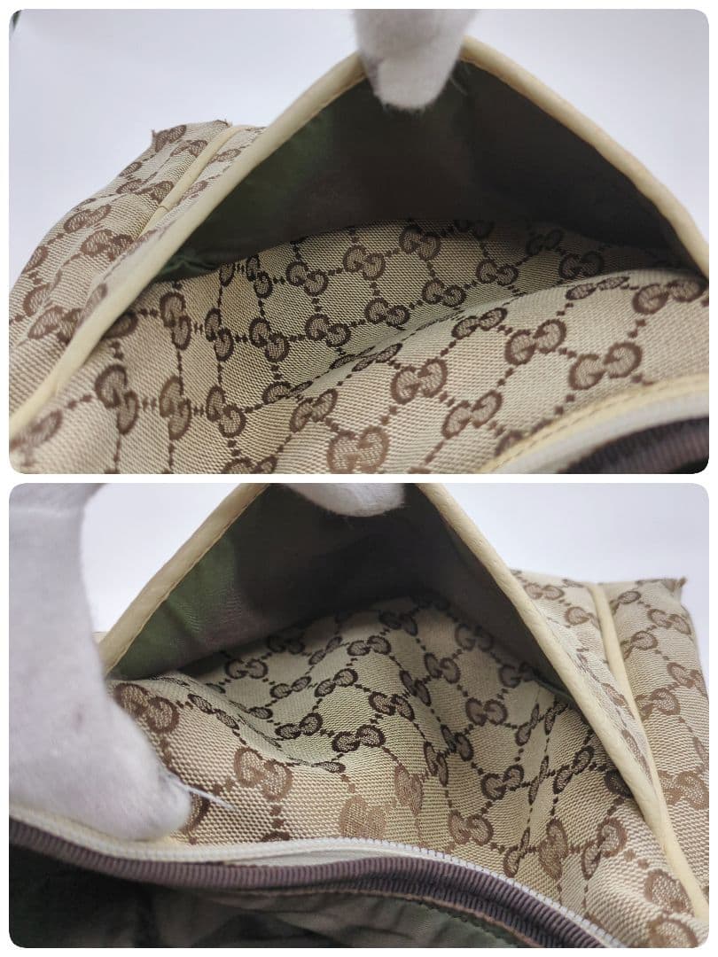 【入手困難・保存袋付】グッチ☆マザーバッグ GGキャンバス シェリーライン レア