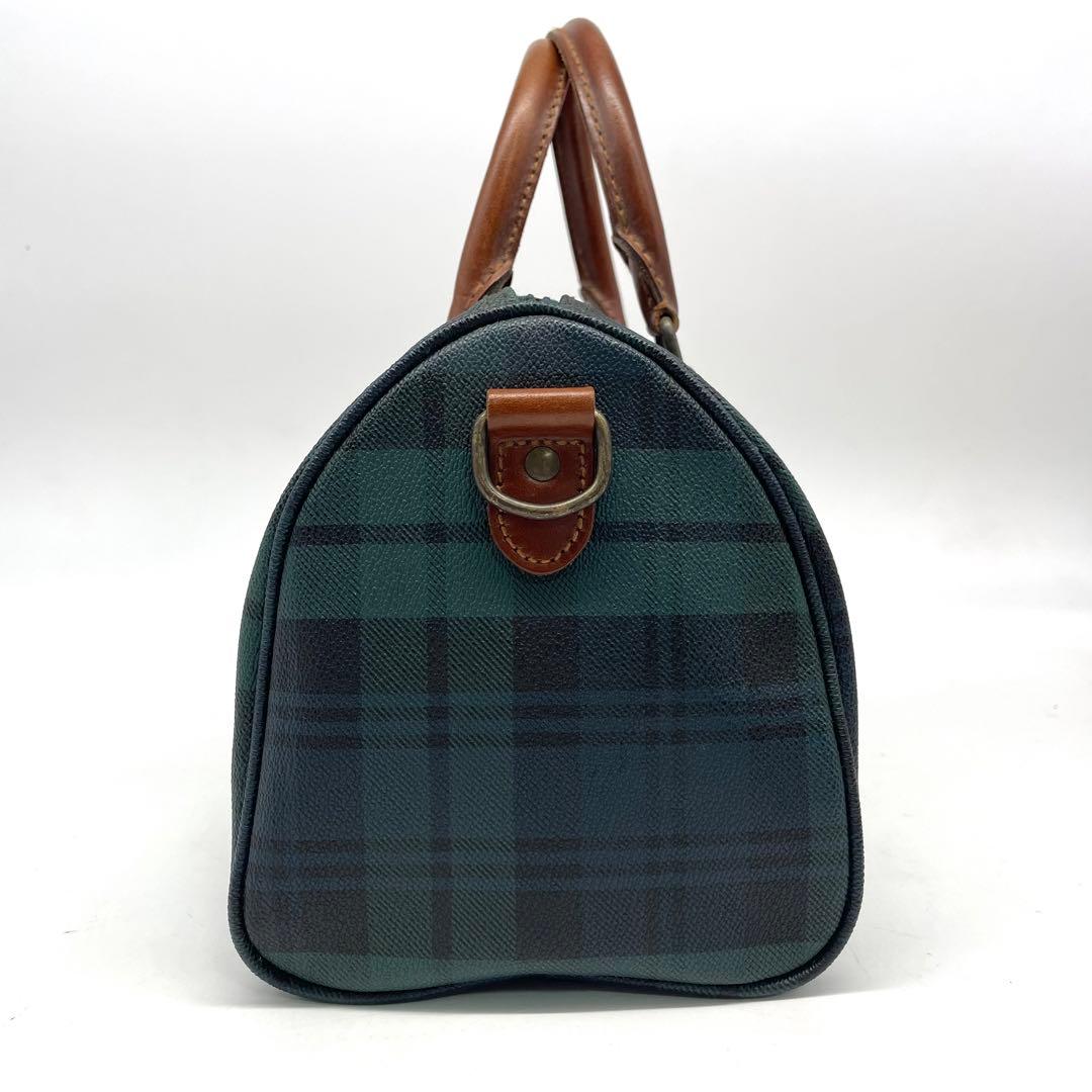 ラルフローレン ミニボストンバッグ ショルダー 2way チェック PVC 革