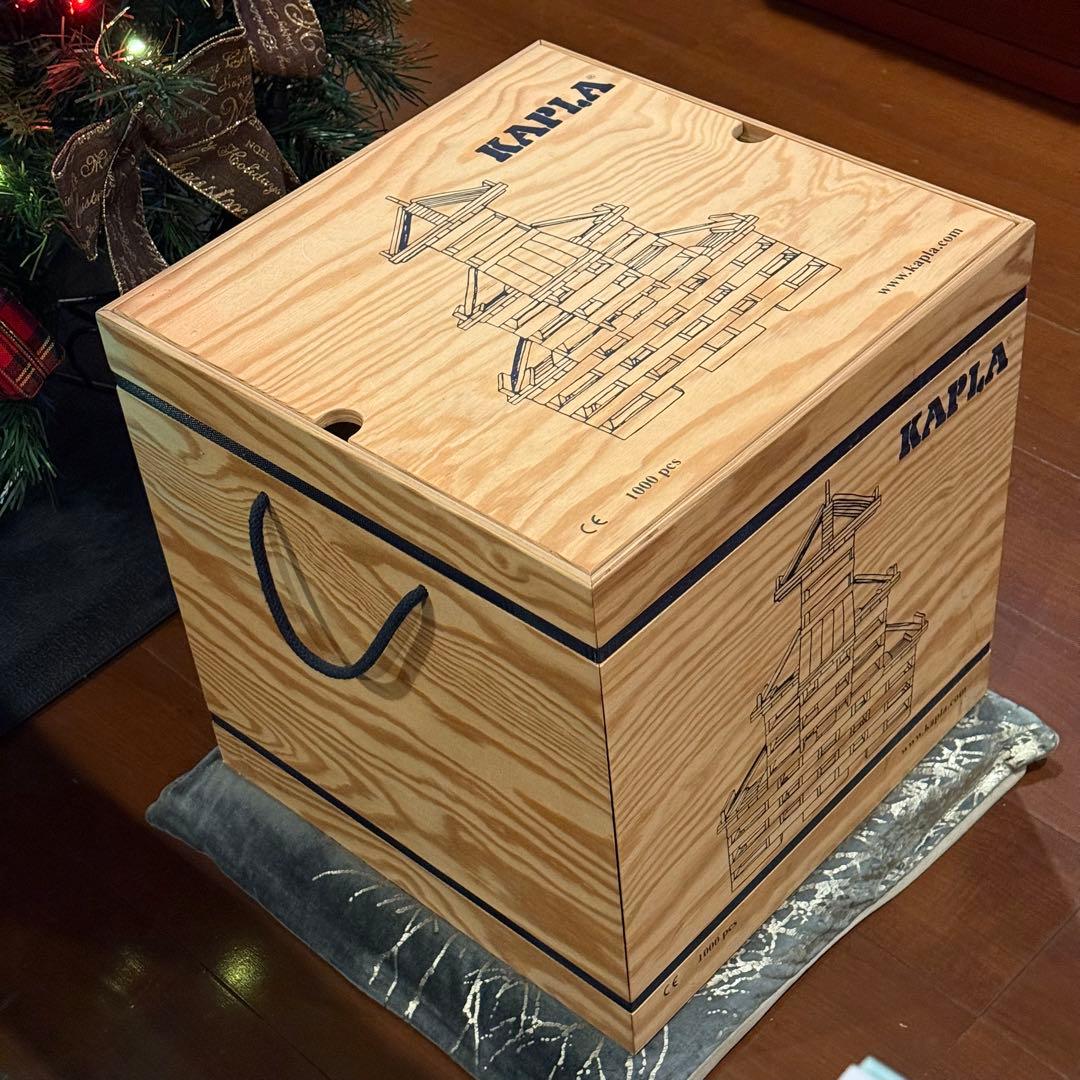 【美品】KAPLA 1000 積み木セット 収納ボックス　未使用キャスター付き