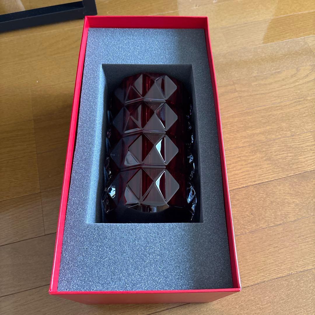 新品 Baccarat/バカラ ルクソール ラウンドベース レッド