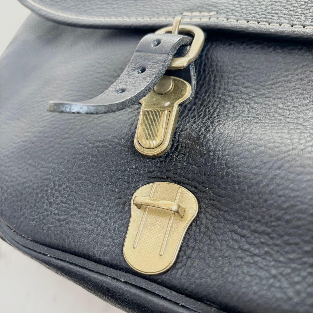 PARLEY パーリィー 本革 シボ革 ポストマンバッグ ショルダー 大容量