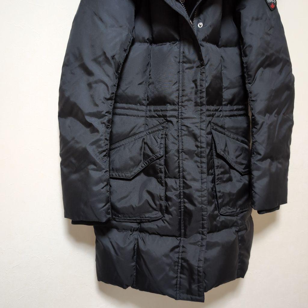 Pajar  ダウン　ブラック ロングコート ファー付き　高級