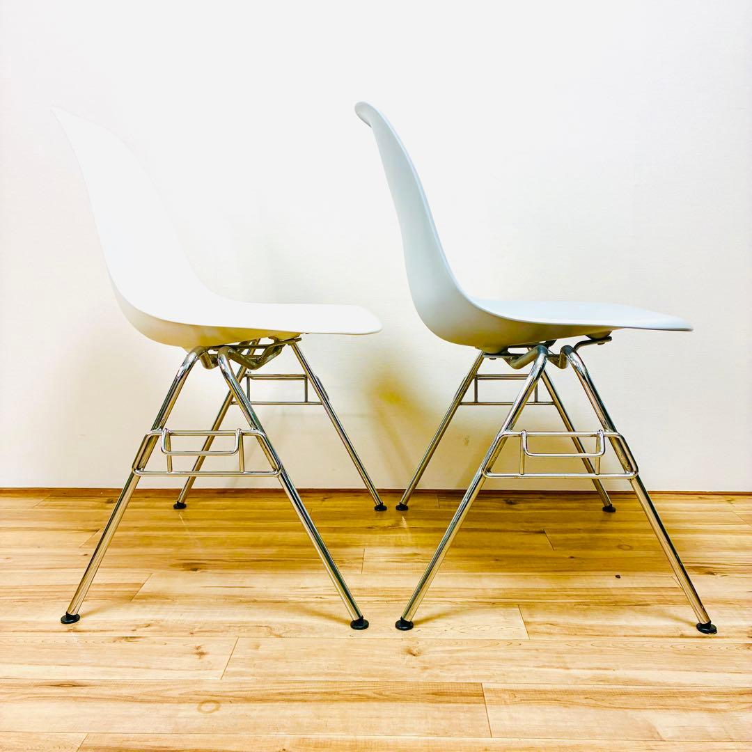 Vitra　ヴィトラ　スタッキング　サイドシェルチェア　2脚セット　イームズ