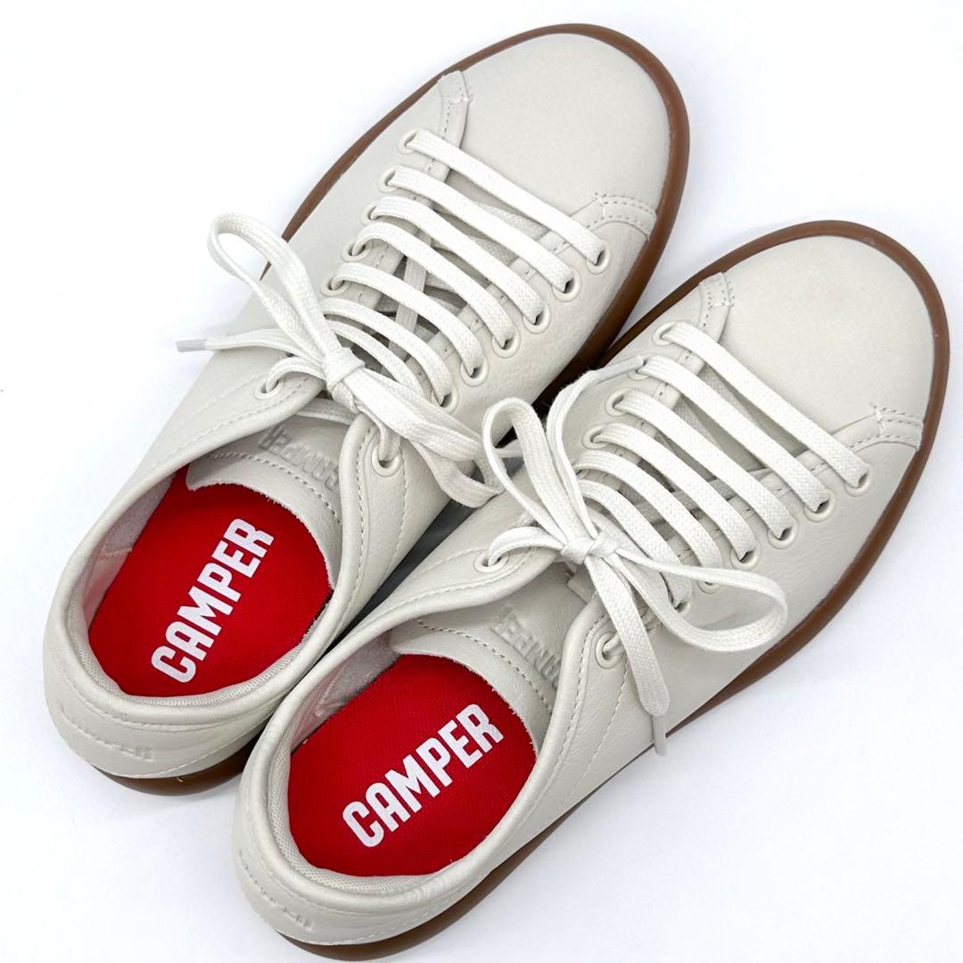 未使用✨カンペール スニーカー ペロータスソイエル レザー ホワイト 24cm位