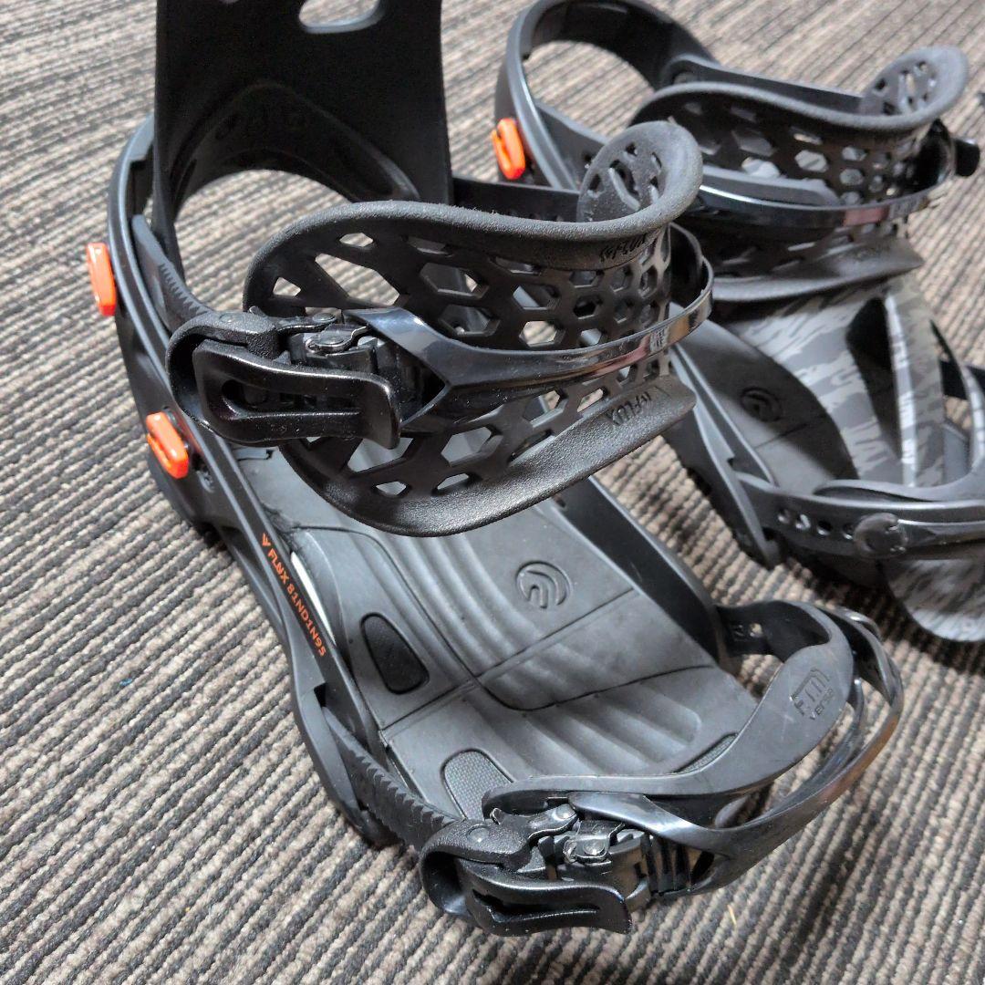 スノーボードビンディング ブラック/グレー