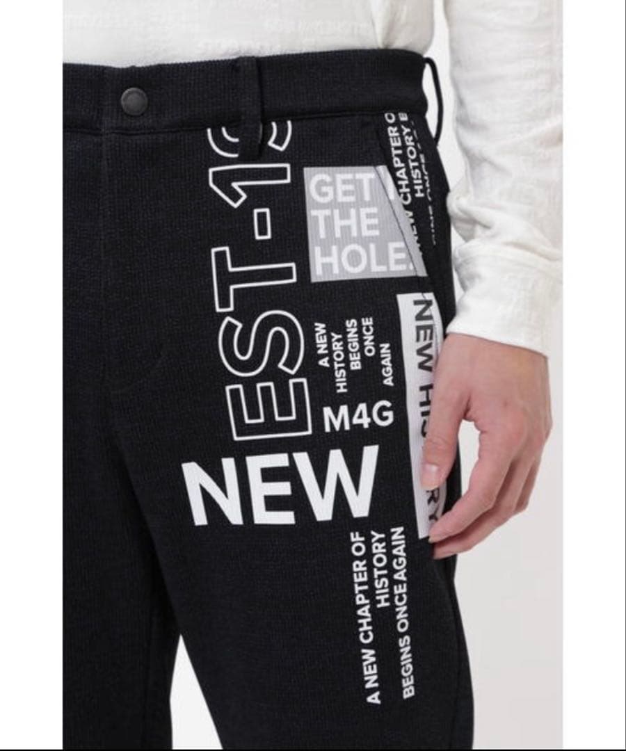 PEARLY GATESセーターフリース メランジ ジョガーパンツ