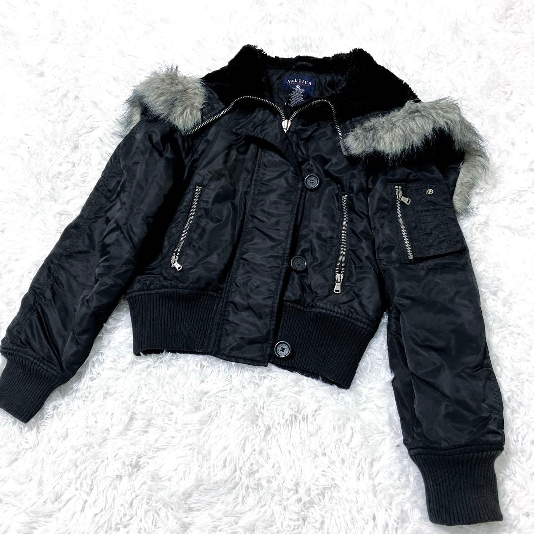 ジャケット・アウター NAUTICA N-2B N2B black flight bomber jkt